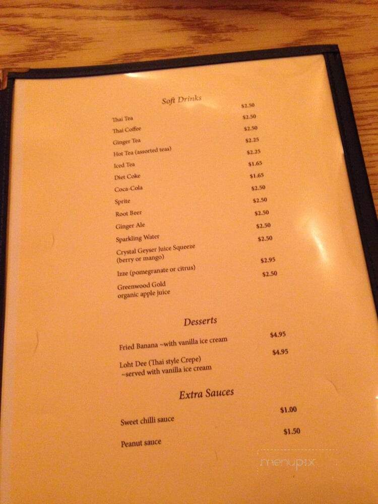 Viraporn's Thai Cafe - Fort Bragg, CA menu_pic