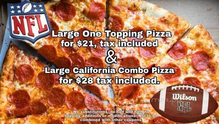 Dante's California Style Pizza - Stockton, CA