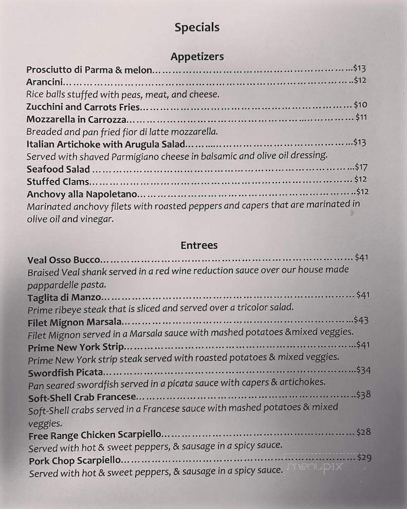 Papa Joe's Ristorante Italiano - Darien, CT menu_pic