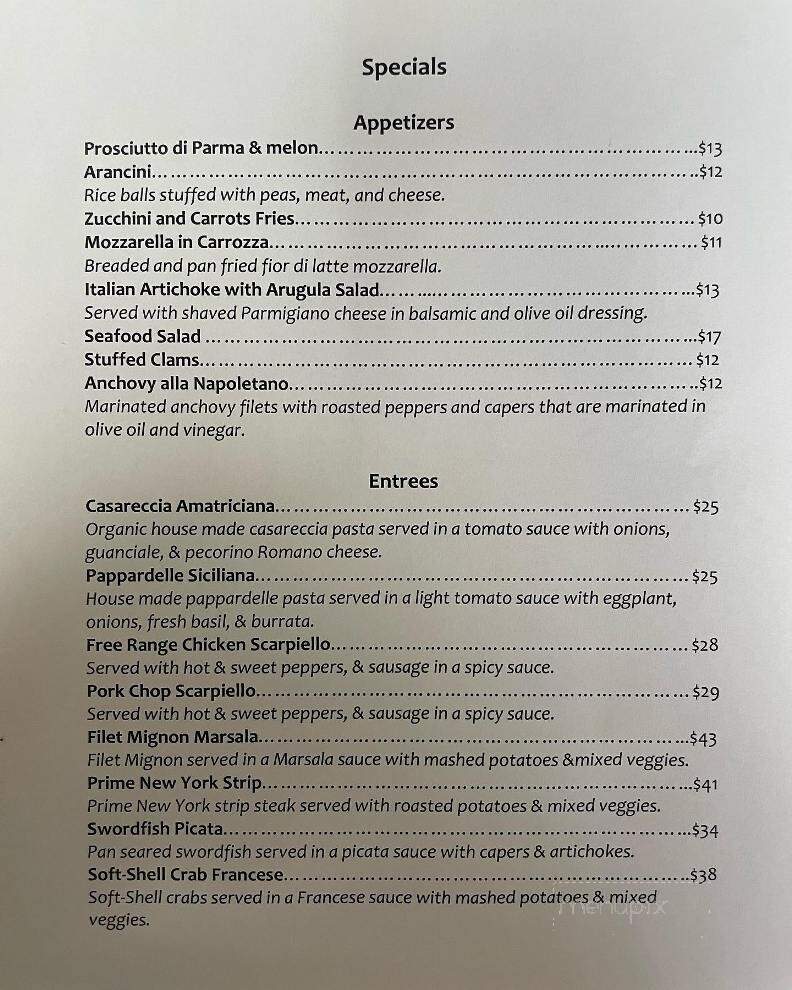 Papa Joe's Ristorante Italiano - Darien, CT menu_pic
