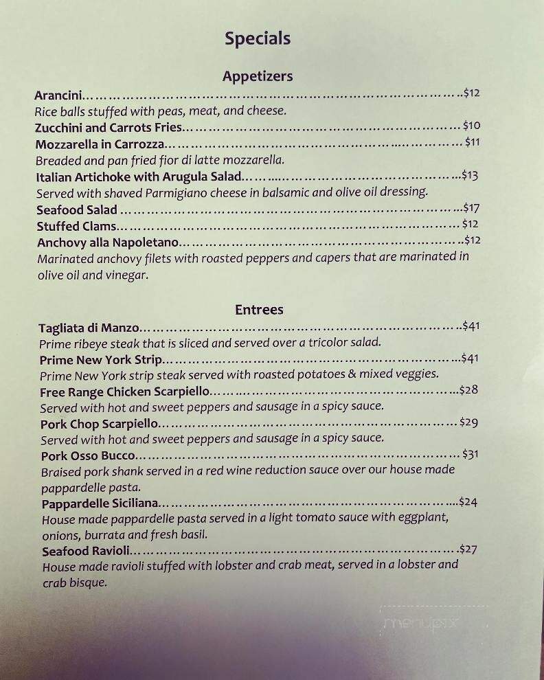 Papa Joe's Ristorante Italiano - Darien, CT menu_pic