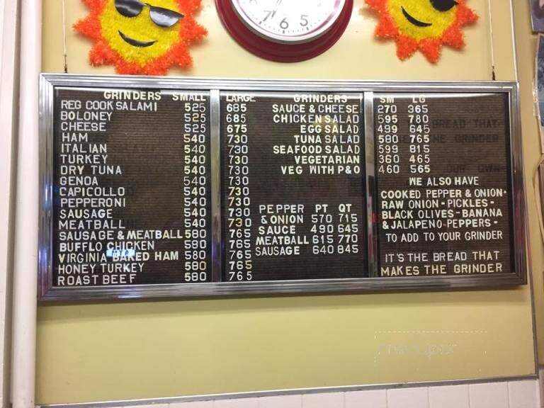 D'Elia's Bakery & Grinder Shop - Norwich, CT menu_pic