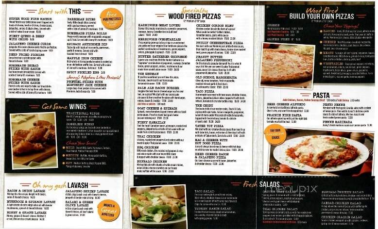 Jonny B's Brickhouse - Jamestown, ND menu_pic