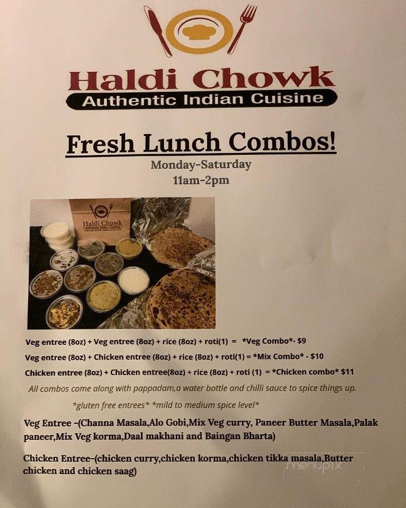 Haldi Chowk - Middletown, NJ menu_pic