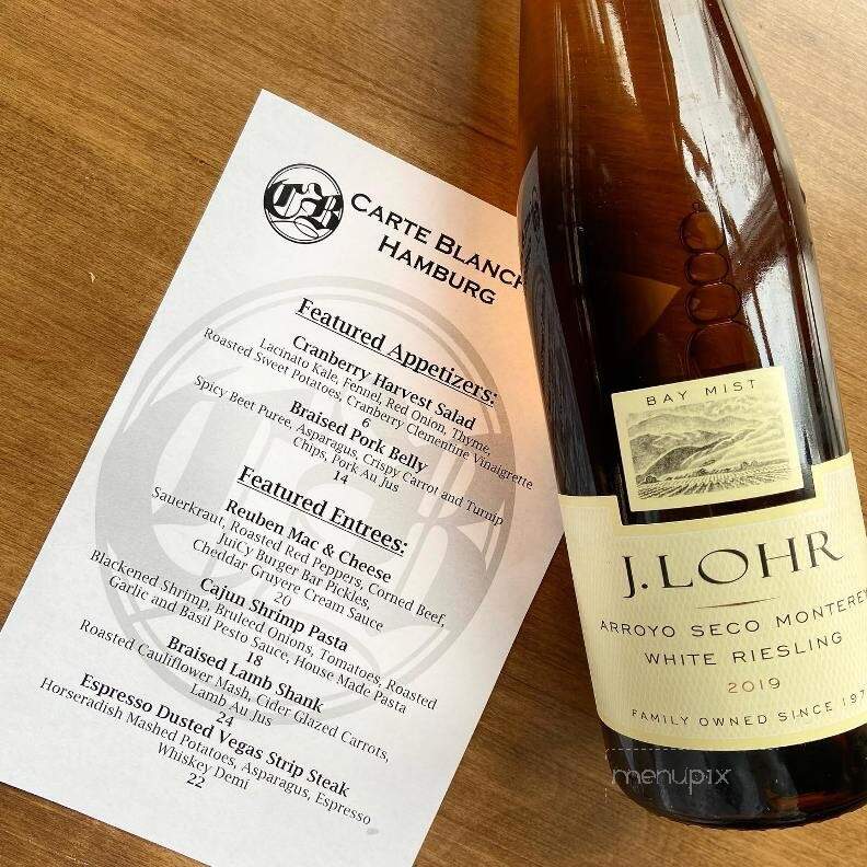 Carte Blanche - Hamburg, NY menu_pic