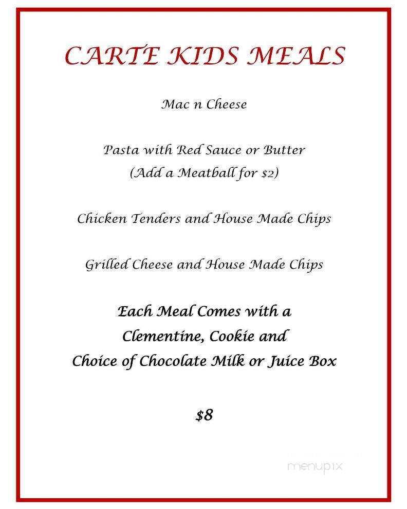 Carte Blanche - Hamburg, NY menu_pic
