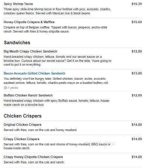 Chili's - Martinsburg, WV menu_pic