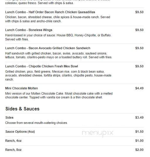 Chili's - Martinsburg, WV menu_pic