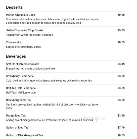 Chili's - Martinsburg, WV menu_pic