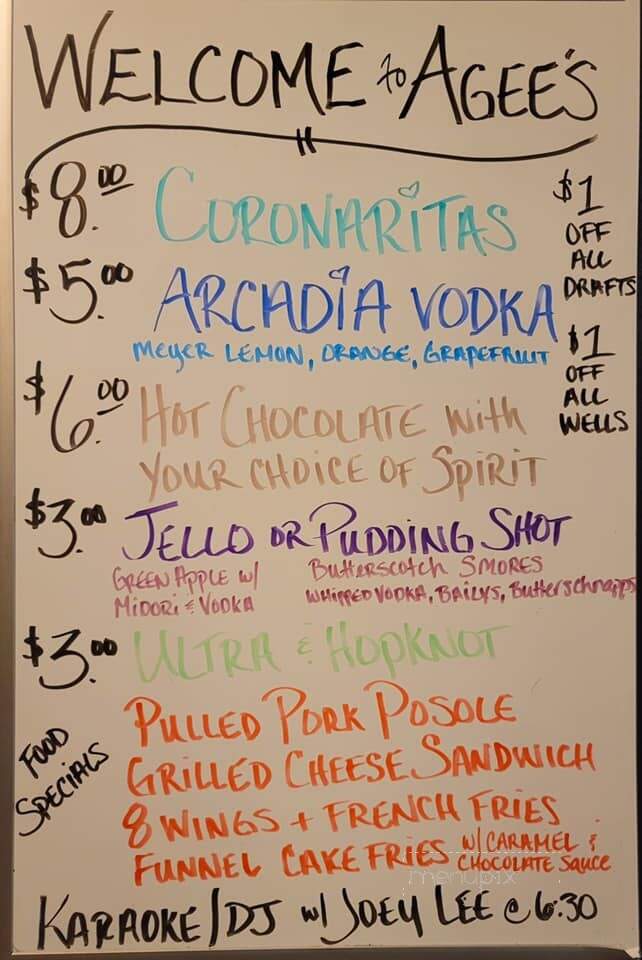 Agee's Barbecue Market - Munds Park, AZ menu_pic