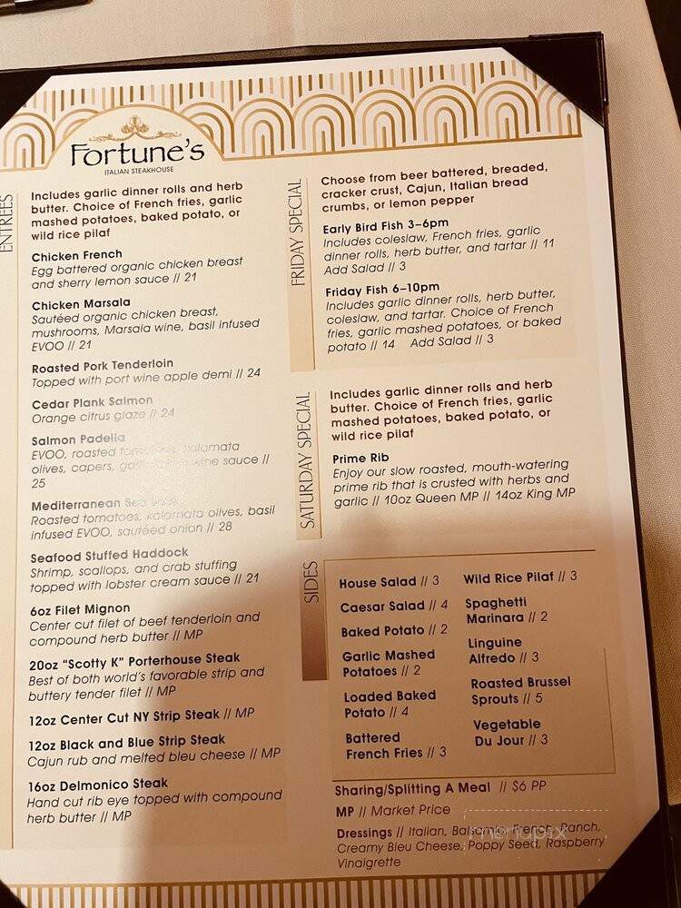 Fortune's - Batavia, NY menu_pic