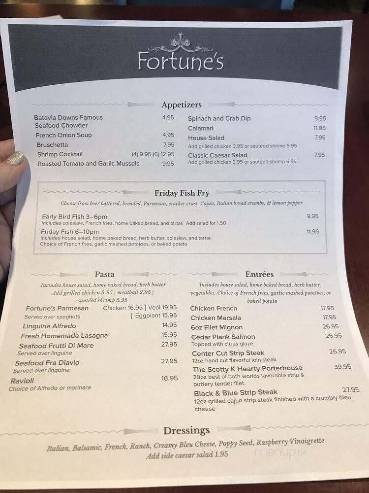 Fortune's - Batavia, NY menu_pic