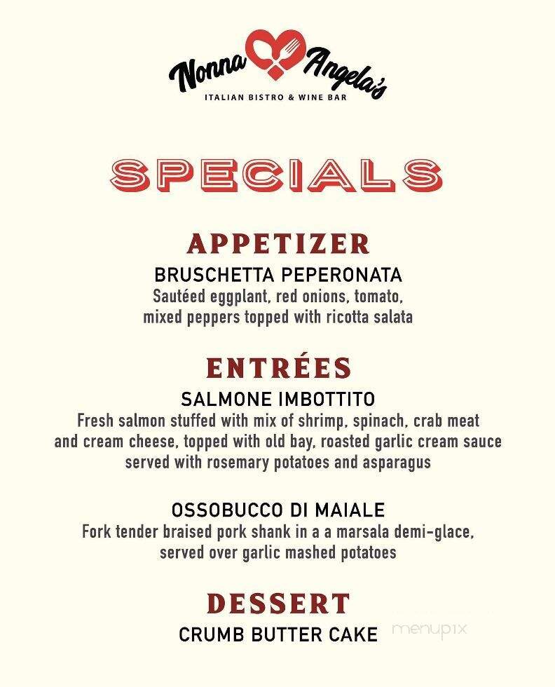 Mamma Angela's - Crofton, MD menu_pic