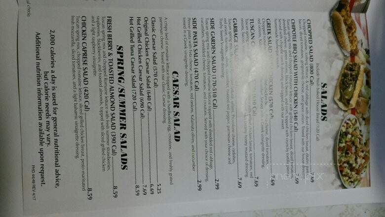 Portillo's Hot Dogs - Greenfield, WI menu_pic
