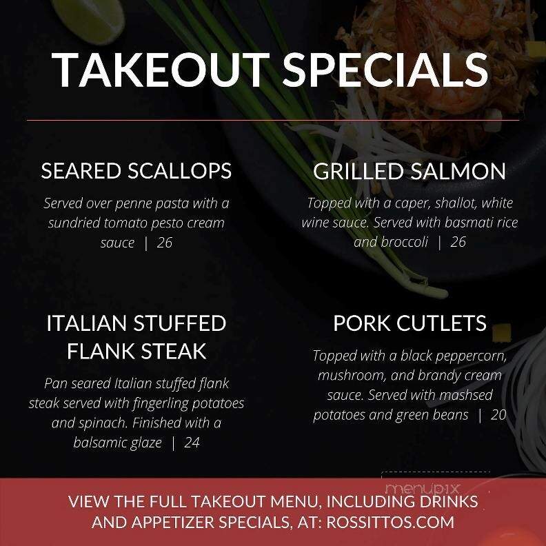 Rossitto's Ristorante - Branford, CT menu_pic
