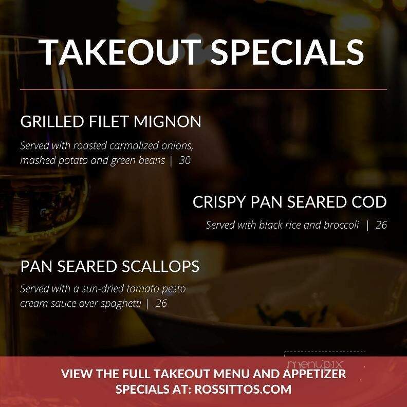 Rossitto's Ristorante - Branford, CT menu_pic