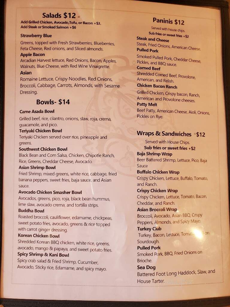 Grams - Lewisburg, PA menu_pic