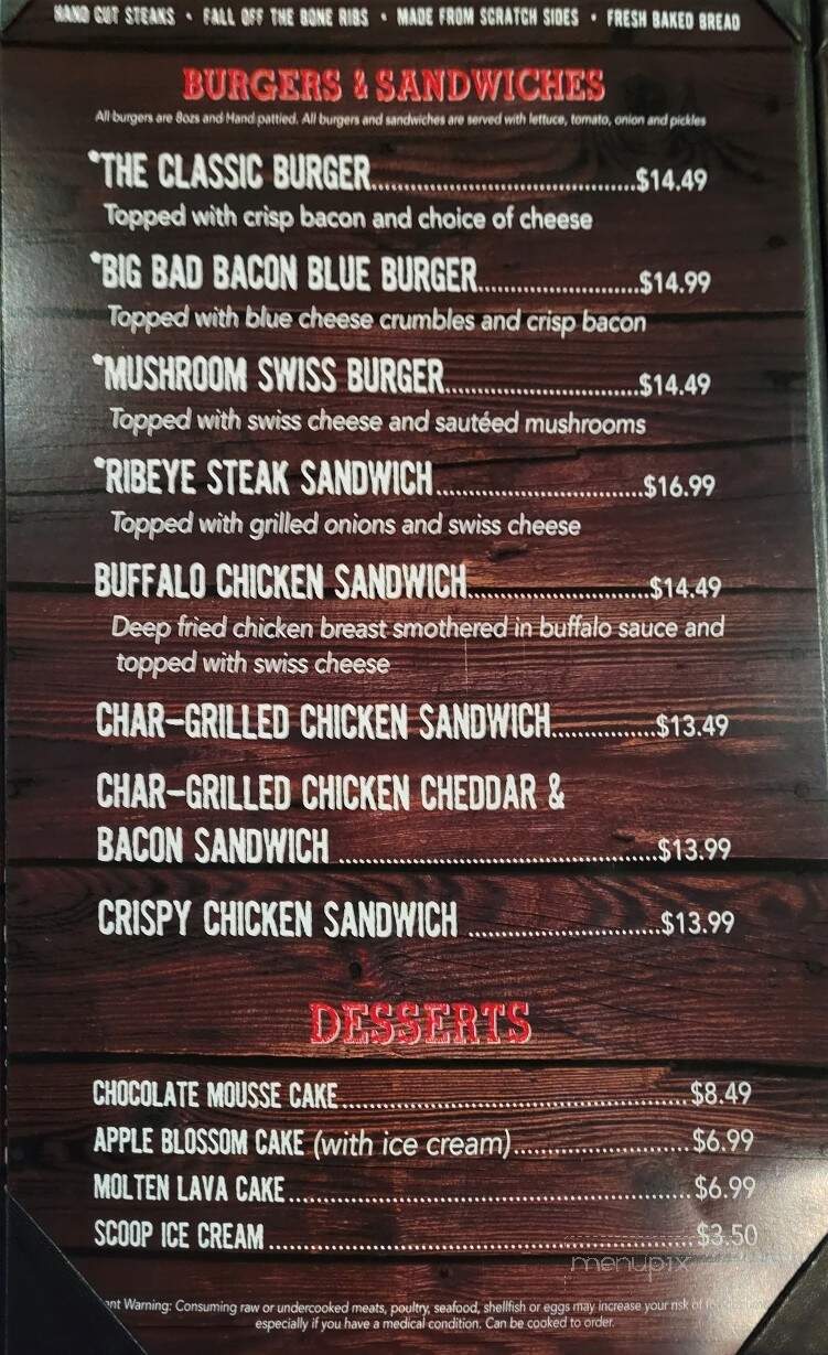 Online Menu of Christophers Seafood And Steakhouse, Leland, NC