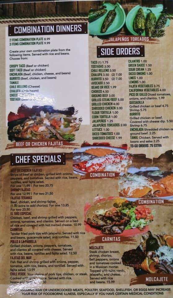 Laredo's Burrito and Taco Shop - Ashland City, TN menu_pic