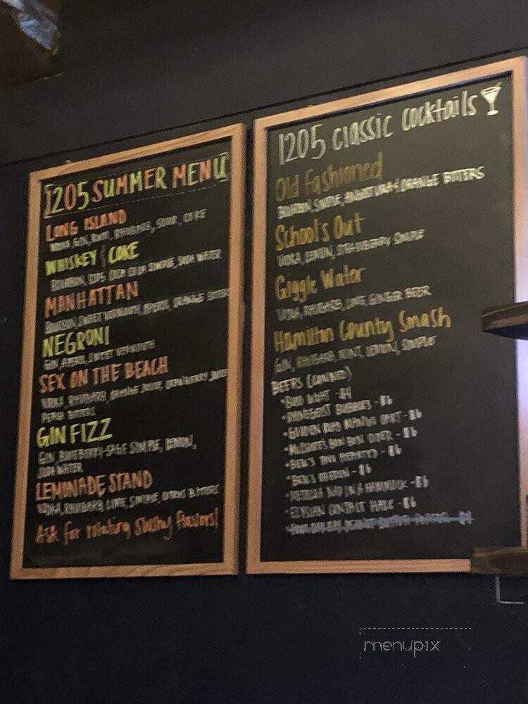 1205 Distillery North - Westfield, IN menu_pic