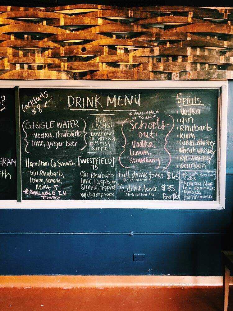 1205 Distillery North - Westfield, IN menu_pic
