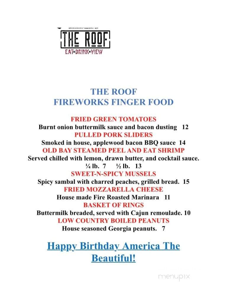 The Roof Ellijay - Ellijay, GA menu_pic