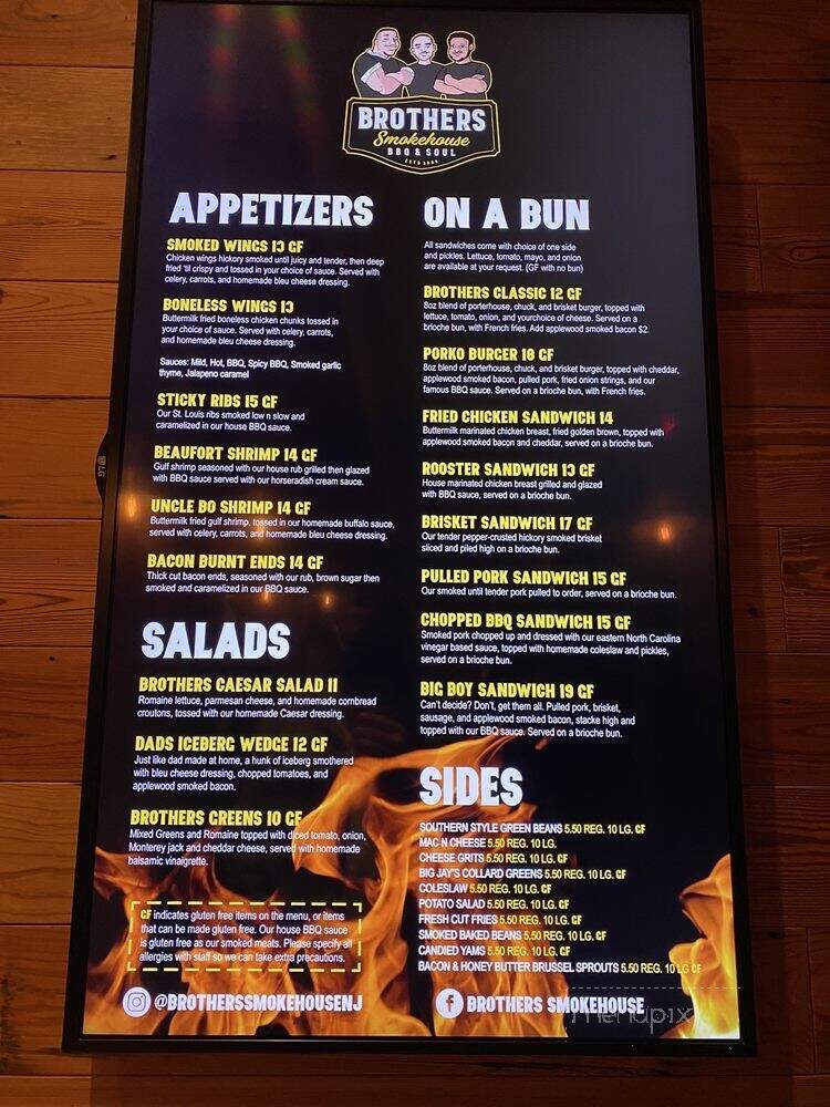 Brothers Smokehouse BBQ & Soul - Ramsey, NJ menu_pic