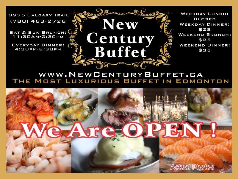 New Century Buffet - Edmonton, AB menu_pic