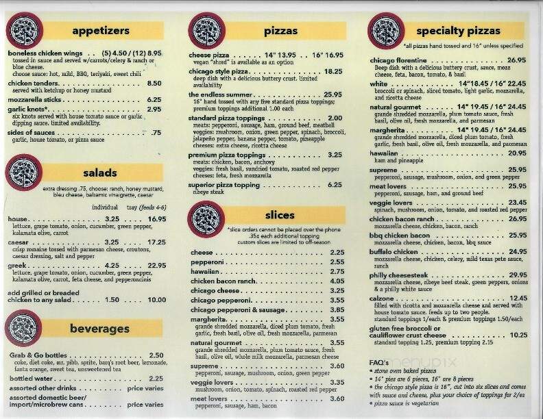 Slice Pizzeria - Anaheim, CA menu_pic