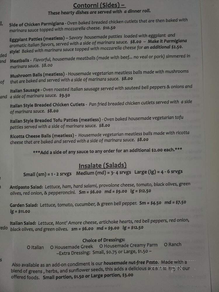 Vinnie's Italian Eatery - Utica, MI menu_pic