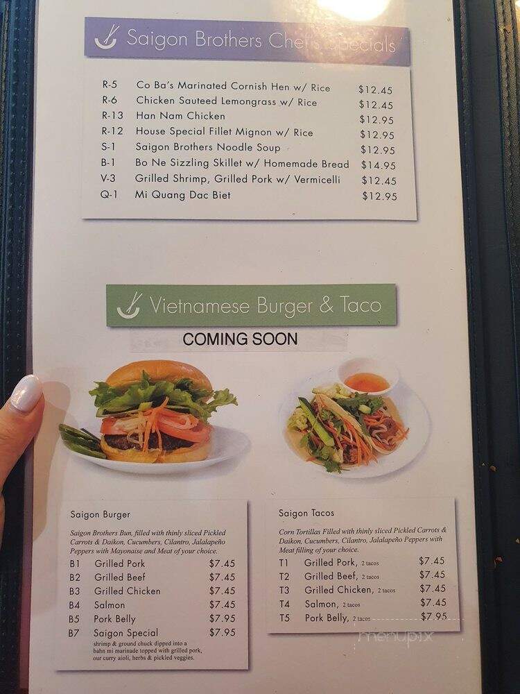 Saigon Brothers - Northridge, CA menu_pic