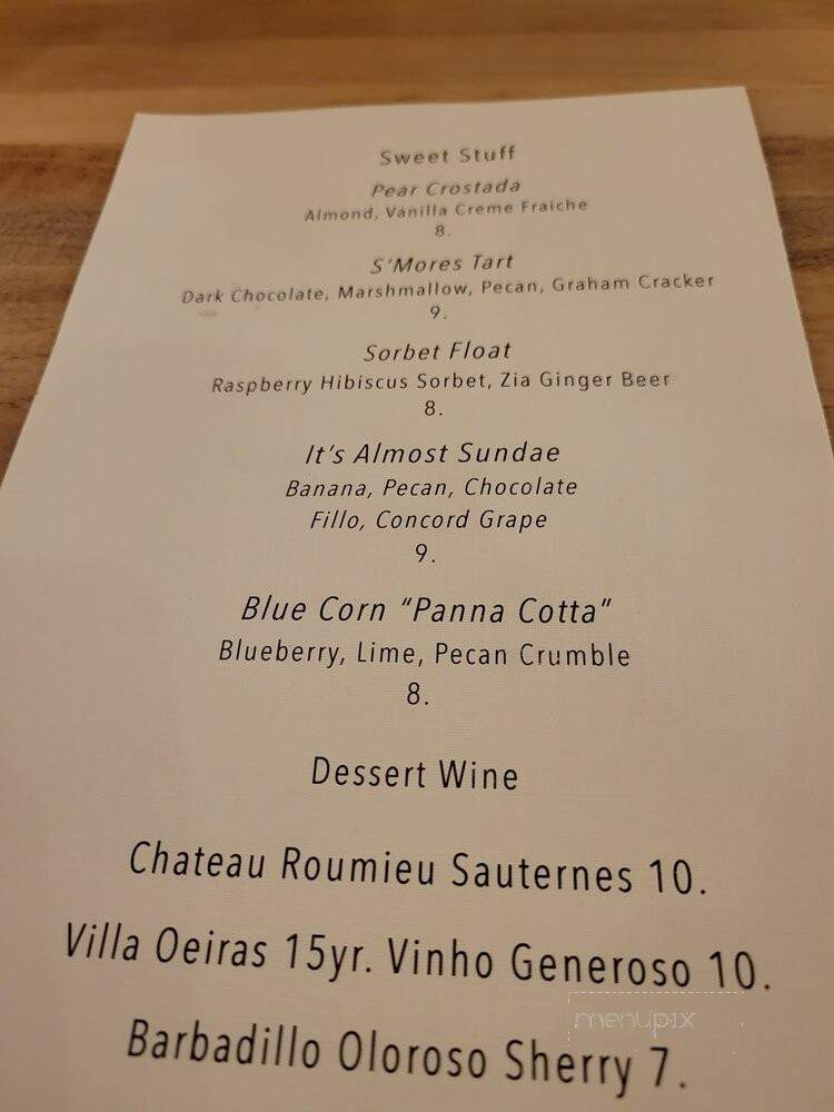 Mesa Provisions - Albuquerque, NM menu_pic
