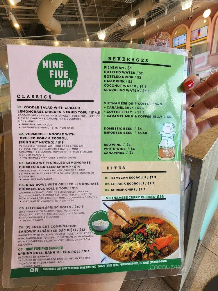 Nine Five Pho - Pembroke Pines, FL menu_pic