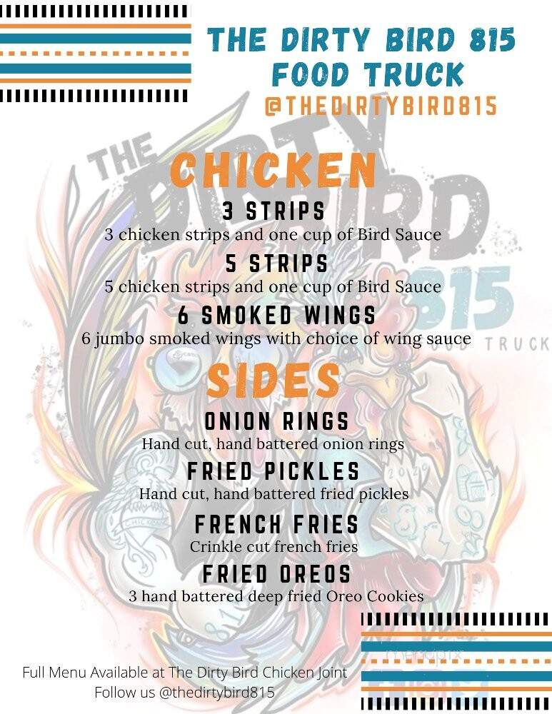 The Dirty Bird Chicken Joint - Sycamore, IL menu_pic