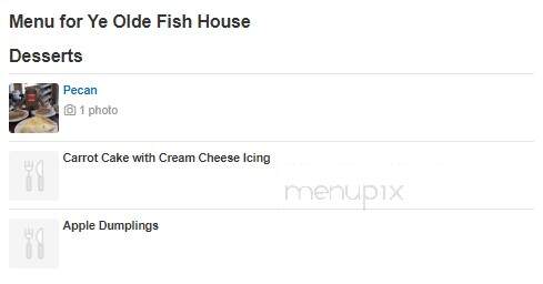Ye Olde Fish House - Columbus, IN menu_pic