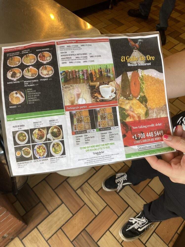 El-Gallo De Oro - Worth, IL menu_pic