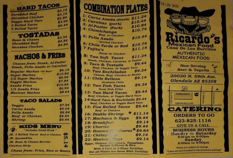 Ricardo's Mexican Food - Glendale, AZ