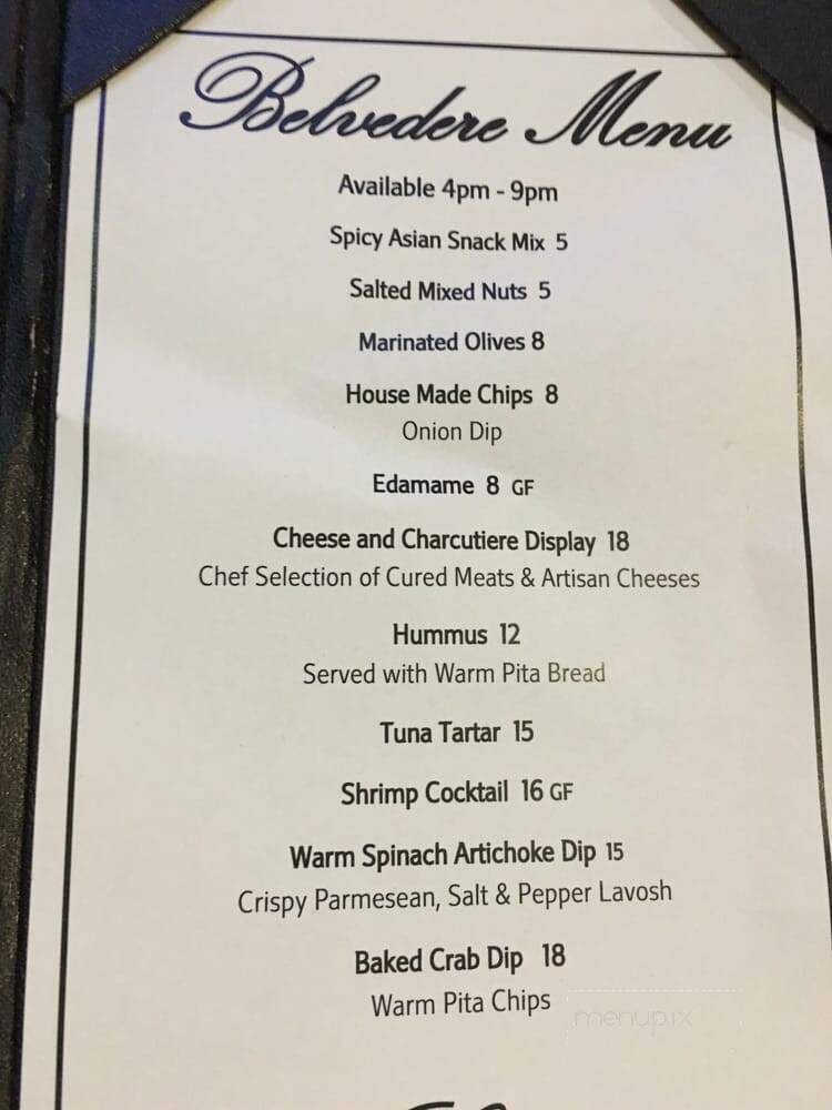 Belvedere Lobby Bar - National Harbor, MD menu_pic