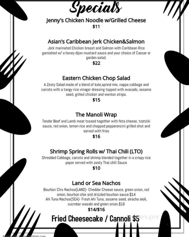 Tavern In the Quarters - Bowleys Quarters, MD menu_pic
