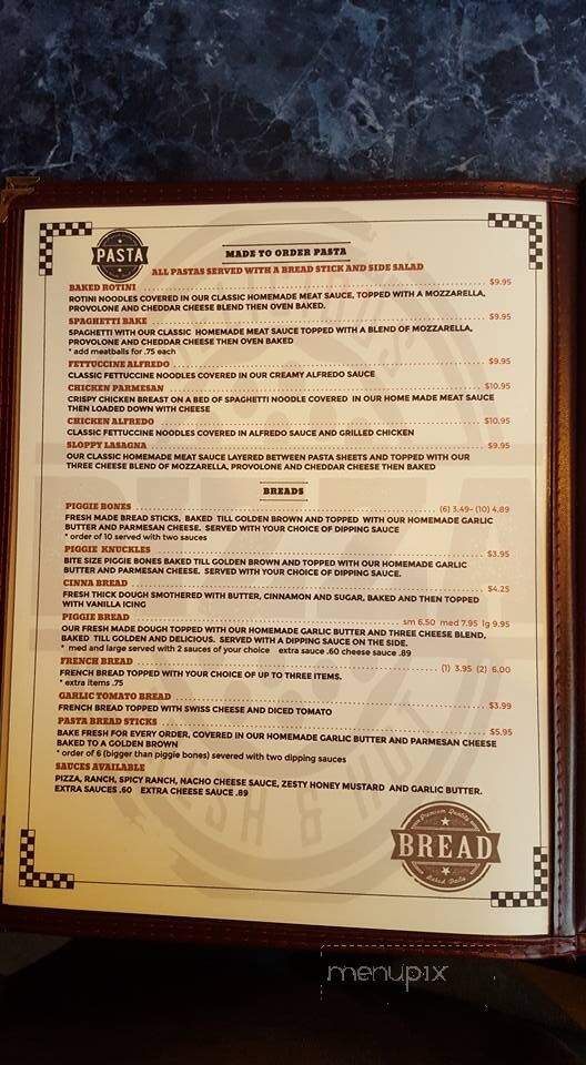 Porky's Pizza Trof - Weston, OH menu_pic