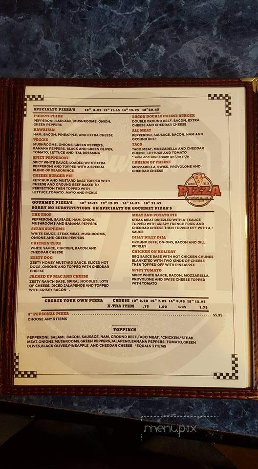Porky's Pizza Trof - Weston, OH menu_pic