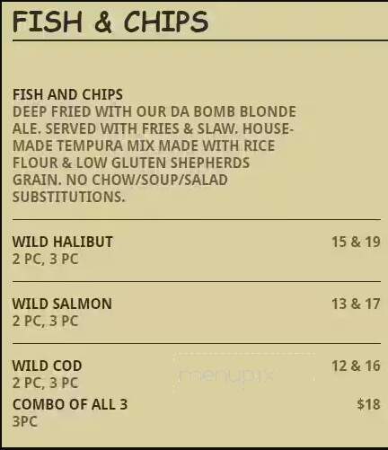 Wet Dog Cafe - Astoria, OR menu_pic