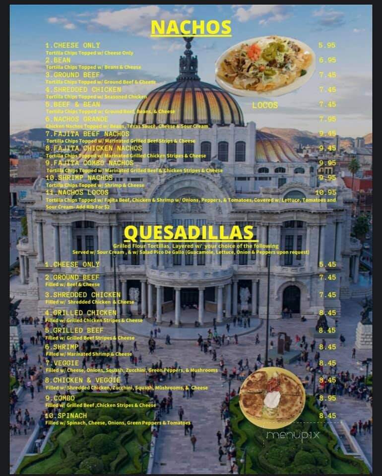 Mis Amigos Mexican Grill - Brownsville, KY menu_pic