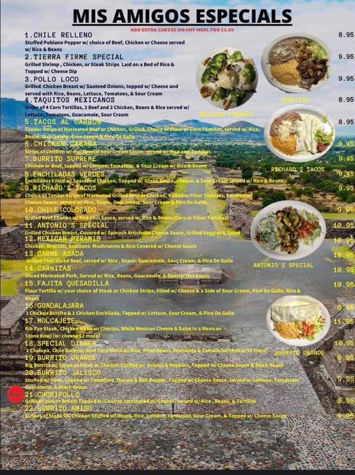 Mis Amigos Mexican Grill - Brownsville, KY menu_pic
