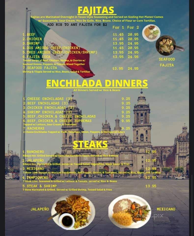 Mis Amigos Mexican Grill - Brownsville, KY menu_pic