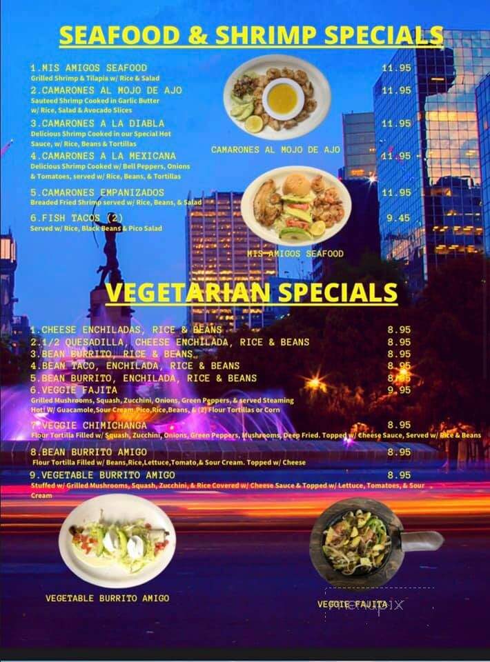 Mis Amigos Mexican Grill - Brownsville, KY menu_pic