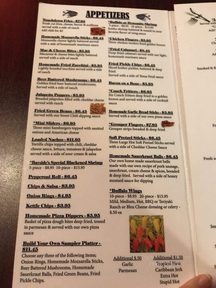 Bayside Grille - Fort Myers Beach, FL menu_pic