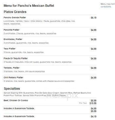 Pancho's Mexican Buffet - Austin, TX