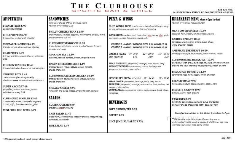 Clubhouse Grill - Goodyear, AZ