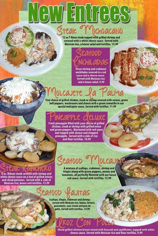 Las Palmas Restaurant - Urbana, OH menu_pic